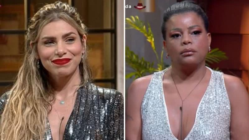 A cantora Tati Quebra Barraco não esqueceu as diferenças e fez questão de - literalmente - apagar a ex-peoa; confira a imagem - Reprodução/TV Globo