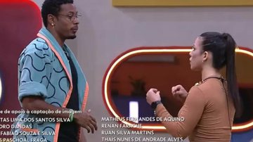 BBB22: Programa termina com quebra-pau entre Larissa e PA:  "Não se engane" - Reprodução/TV Globo