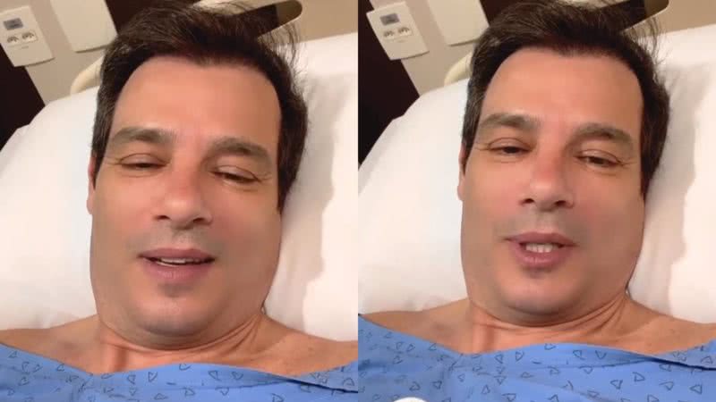 Celso Portiolli surge em cama de hospital durante tratamento contra câncer - Reprodução / Instagram