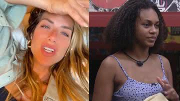 BBB22: Giovanna Ewbank não engole atitude de Jessilane após paredão: "É isso?" - Reprodução / TV Globo