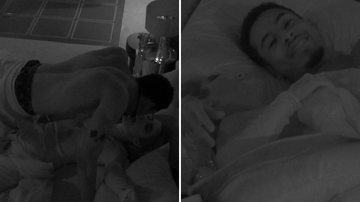 BBB22: Jade Picon puxa Paulo André para a cama e casal troca beijos quentes - Reprodução/TV Globo