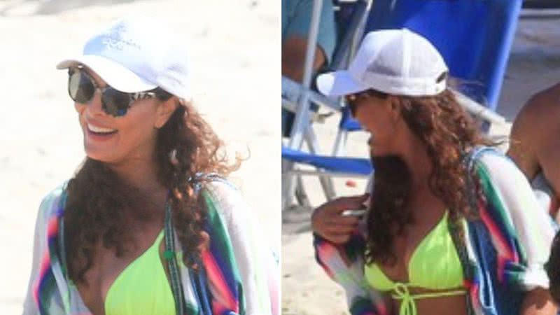 Aproveitando o dia de folga, Juliana Paes é flagrada ao lado do marido e filhos em praia carioca; confira as imagens - Reprodução/AgNews