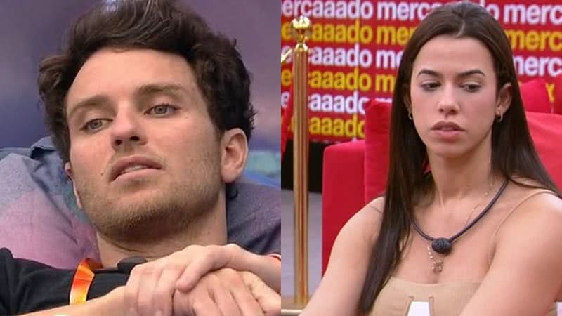 Lucas acredita que Larissa possa ser eliminada em um paredão contra Laís no BBB22 - Reprodução/TV Globo