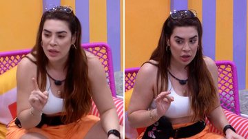BBB22: Naiara se irrita e dá ultimato para sister: "Não estou brincando" - Reprodução/TV Globo