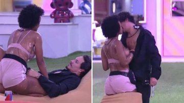 BBB22: Natália e Eli se pegam no jardim, brother fica excitado e ela sugere: "De quatro" - Reprodução/TV Globo