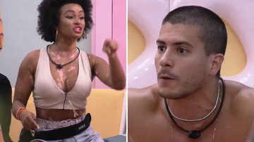 BBB22: Natália enfrenta Arthur, leva invertida e quebra o pau: "Não precisava" - Reprodução/TV Globo