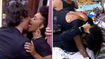 BBB22: Eliezer se empolga e troca beijos quentes com Natália - Reprodução/TV Globo