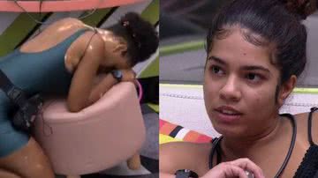 BBB22: Aos prantos, Natália se isola após expulsão de Maria: "Não teve culpa" - Reprodução/TV Globo