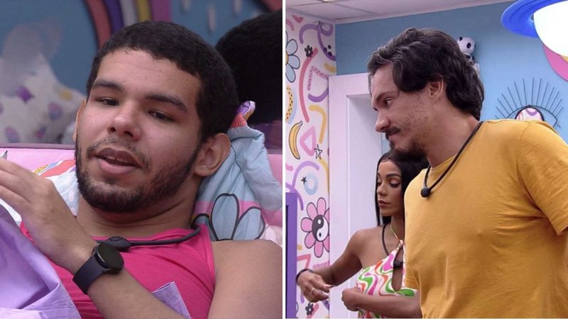 BBB22: Vinícius tem DR com Eliezer e rompe relações: "Agora estou sozinho" - Reprodução/TV Globo