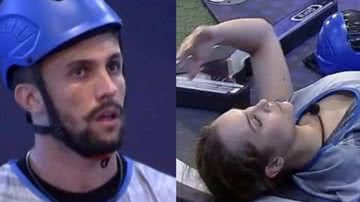 BBB21: Nem ligou! Arthur causa revolta no público após virar as costas para Carla Diaz enquanto sister passa mal - Reprodução/TV Globo