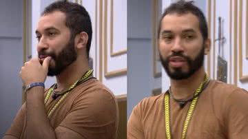 BBB21: Totalmente indeciso, Gilberto volta atrás, descarta voto em Rodolffo e diz que indicará brother: “É isso” - Reprodução/TV Globo