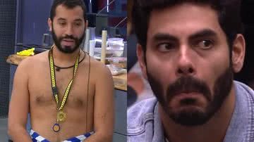 Gil ainda não conseguiu ter uma conversa franca com Rodolffo no BBB21 - Reprodução/TV Globo