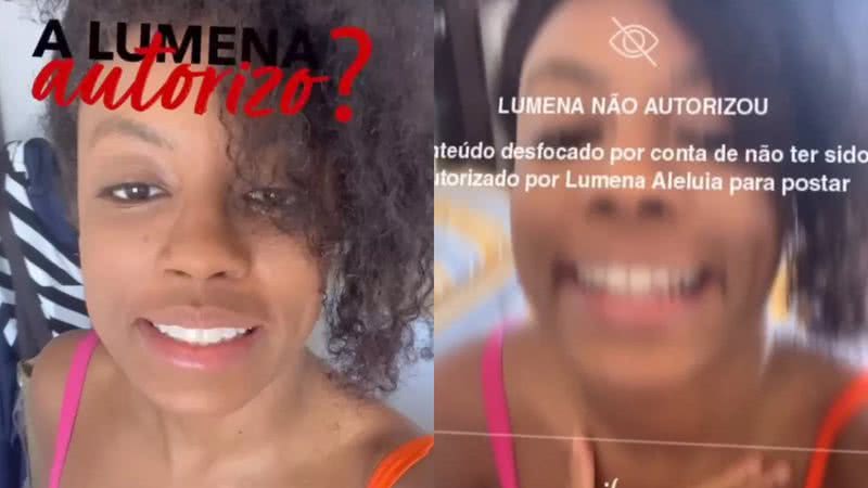 Lumena fala sobre uso não autorizado de sua imagem - Instagram