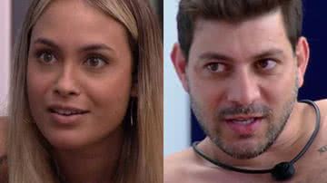 Sarah e Caio afirmaram no BBB21 que pandemia não é mais problema - Reprodução/TV Globo
