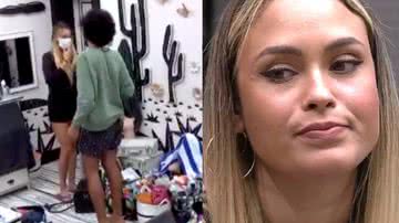 BBB21: Sarah veste máscara de proteção contra Covid-19, faz brincadeira e público se revolta: “Ridícula e desnecessária” - Reprodução/TV Globo