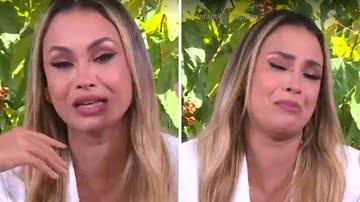 No 'Mais Você', Sarah se desespera ao ver Gil se culpando por sua eliminação: "A única culpa é minha" - Reprodução/TV Globo