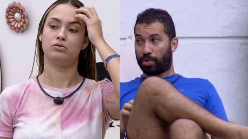 Sarah tenta tranquilizar Gilberto - Reprodução/TV Globo