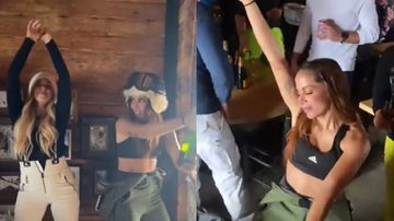Animada, Anitta rebola muito e dá banho de champanhe nos amigos em bar - Reprodução / Instagram