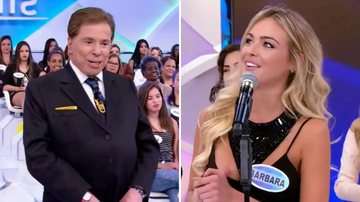 O apresentador Silvio Santos se animou e jogou todo seu charme para Bárbara; confira o vídeo do momento - Reprodução/Youtube