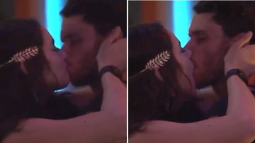 BBB22: Que situação! Lucas dá beijaço em Eslovênia e gera treta pesada em festa - Reprodução/TV Globo