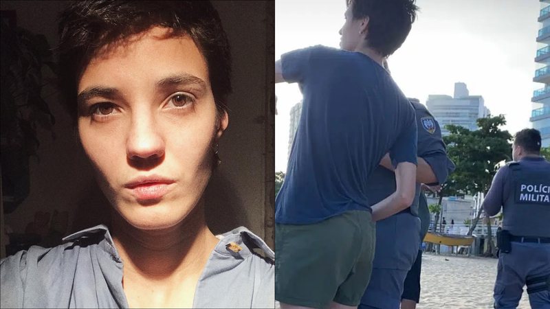 Ex-namorada de Camila Pitanga é detida pela polícia após fazer topless na praia - Reprodução/Instagram