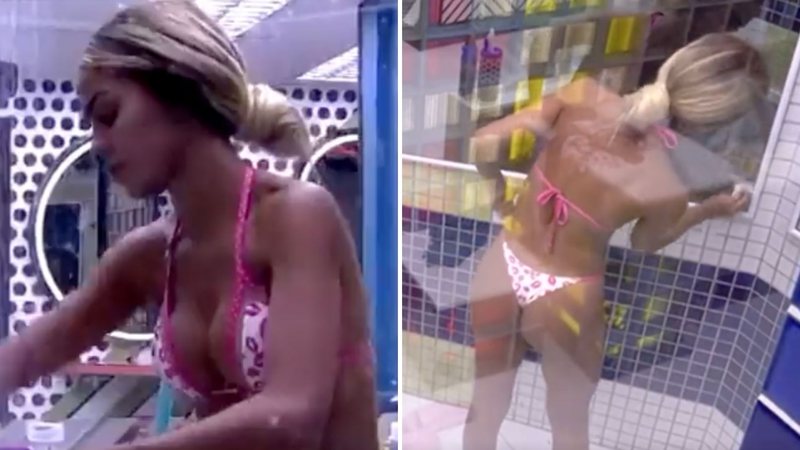 BBB22: Brunna Gonçalves se irrita e faxina o banheiro: "Parece de rodoviária" - Reprodução/TV Globo