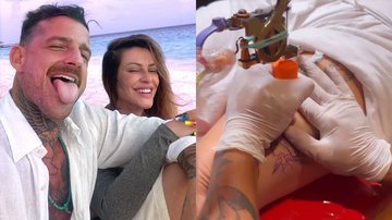 Casada há 6 meses, Cleo tatua nome do marido na coxa: "Delicinha" - Reprodução/Instagram