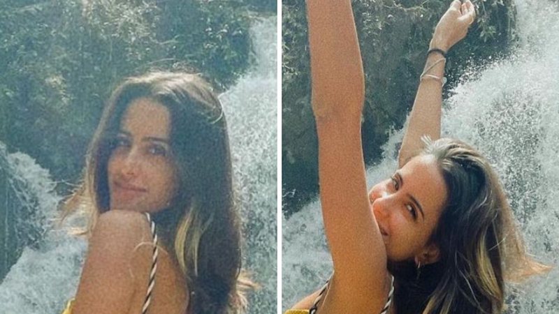 Caçulinha de Gloria Pires posa com maiô ousado em banho de cachoeira: "Gata" - Reprodução/Instagram