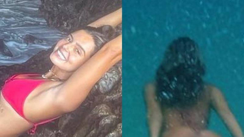 Debaixo d'água, Giovanna Lancelotti faz fio-dental sumir em bumbum GG: "Sereia" - Reprodução/Instagram