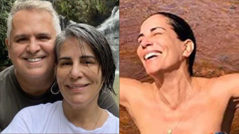 Aos 58 anos, Gloria Pires surge só de biquíni e ostenta corpo enxuto em cachoeira - Reprodução/Instagram