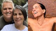 Aos 58 anos, Gloria Pires surge só de biquíni e ostenta corpo enxuto em cachoeira - Reprodução/Instagram