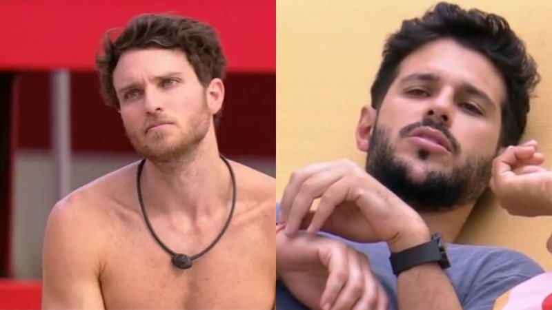 BBB22: Climão! Lucas nega aliança com Rodrigo: "Como quer que confie em você?" - Reprodução/TV Globo