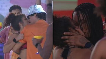 BBB22: Maria passa o rodo, pega brother e troca beijão com Linn da Quebrada - Reprodução/TV Globo