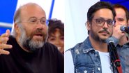 O apresentador Marcos Mion descobriu uma 'briga' entre os artistas durante seu programa; confira a 'reconciliação' do ator e músico no Caldeirão - Reprodução/TV Globo