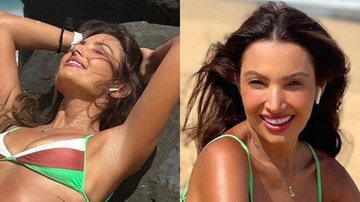 Na praia, Patrícia Poeta exibe barriga negativa de biquíni: "Apaixonante" - Reprodução/Instagram