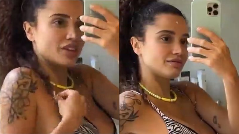 Só de biquíni, ex-BBB Paula Amorim mostra barriguinha de três meses: "Crescendo" - Reprodução/Instagram
