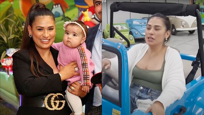 Simone dá mini-carro de luxo para a filha caçula de 11 meses: "Pra sair pilotando" - Reprodução/Instagram/YouTube