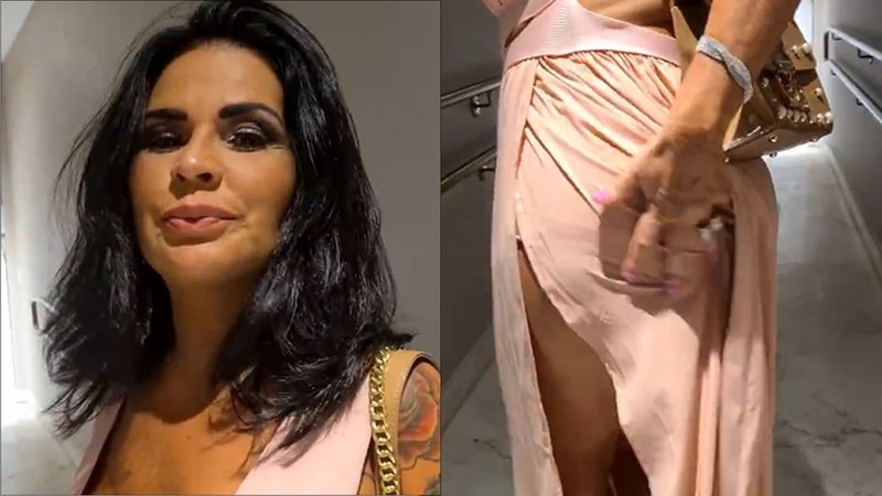 Solange Gomes levanta vestido e mostra calcinha com enchimento: "Abundância" - Reprodução/Instagram