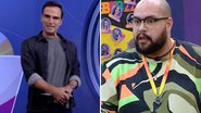 BBB22: Tadeu Schmidt alfineta Tiago Abravanel que fecha a cara: "Continuo acreditando" - Reprodução/TV Globo