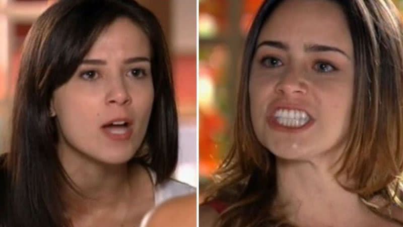 A atriz relembrou bastidores da emblemática cena em que Ana e Manu se desentendem e trocam farpas - Reprodução/TV Globo