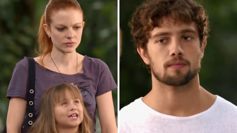 Os irmãos iniciarão uma discussão depois que a menina conta sobre futuro da mãe - Reprodução/TV Globo