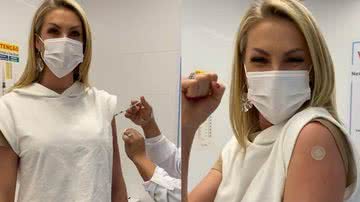 Feliz da vida, Ana Hickmann é imunizada contra a Covid-19 e alerta internautas: “Vamos nos vacinar” - Reprodução/Instagram