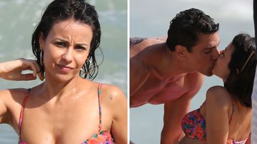 Vem aí! Andreia Horta e Cauã Reymond trocam beijos quentes ao gravarem em praia no Rio - AgNews