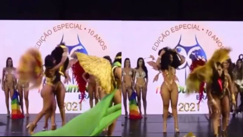 Candidata no 'Miss Bumbum' arranca faixa de campeã de paricipante - Arquivo Pessoal