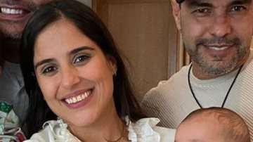Ao lado do pai, Camilla Camargo lamenta ausência de Zilu Camargo no batizado da filha: "Faltou" - Reprodução/Instagram