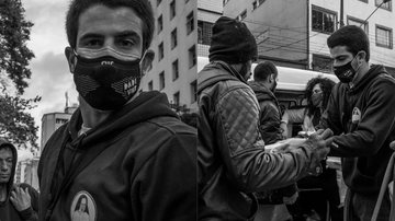 Caridoso, Enzo Celulari doa comida a moradores de rua em São Paulo: "Quem tem fome, tem pressa" - Reprodução/Instagram