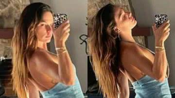 No espelho, Isis Valverde empina bumbum de vestido justinho e fãs babam com corpo invejável: "Perfeita!" - Reprodução/Instagram