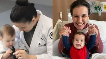 Kyra Gracie ganha comapnhia do filho em treino após dias no hospital - Arquivo Pessoal
