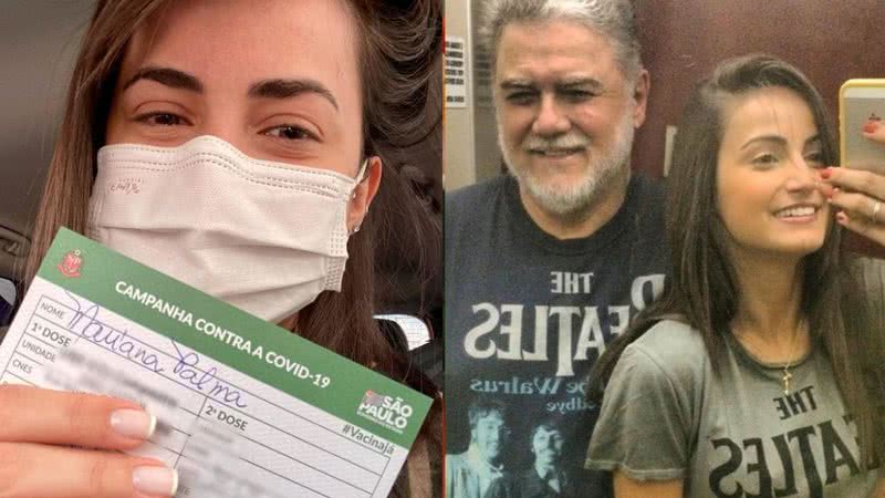 Mari Palma cai no choro e lamenta falta do pai ao tomar vacina contra a Covid-19: "Eu tomei pela gente, pai" - Reprodução/Instagram