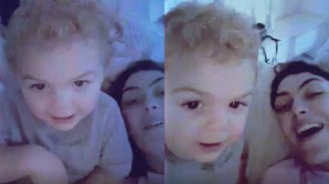 Fofura! Mariana Uhlmann grita de alegria ao ouvir o filho falando "mamãe" pela primeira vez: "Tão esperado" - Reprodução/Instagram